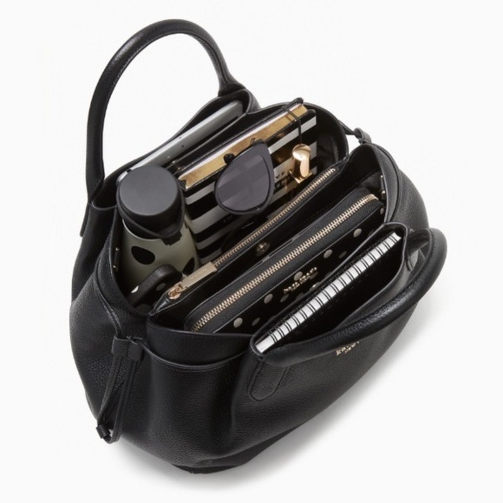 Kate Spade Dumpling Large Satchel In Black - Picture 11 of 14